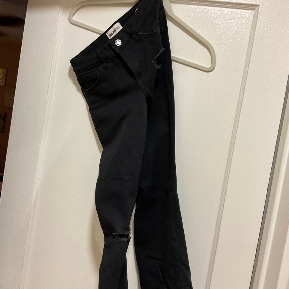 William Rast Black Cropped Jeans
